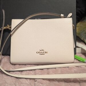 *Sold*Coach Cream Crossbody Bag